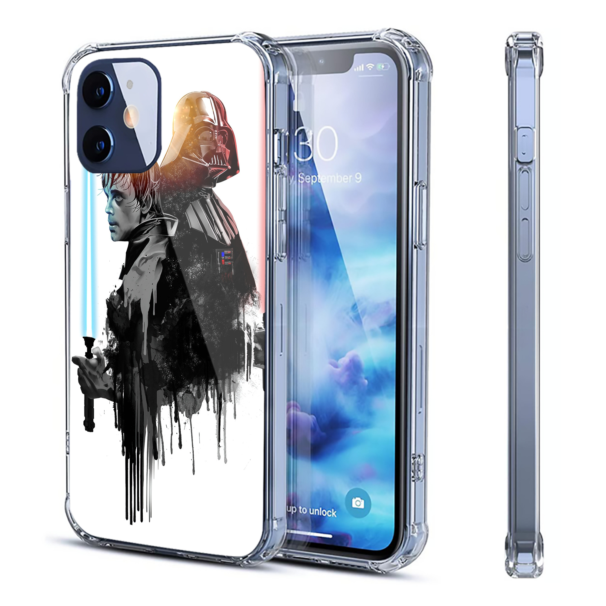 （画像用） スター・ウォーズ Star Wars 【iPhone 12シリーズ対応】透明スマホケース（クリアソフトケース）